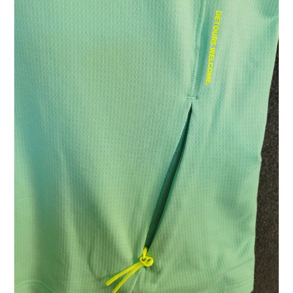 Lululemon Athletica Cap Sleeve Wild Mint Zip Pocket Hiking Tank Top - Picture 3 of 4